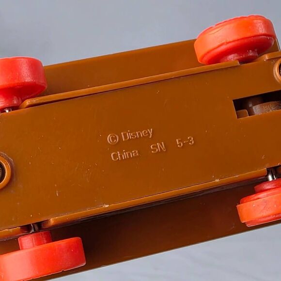 Disney Snow White Dwarfs See-Saw Toy – Happy & Grumpy – Pull / Push Rolling - Picture 8 of 8